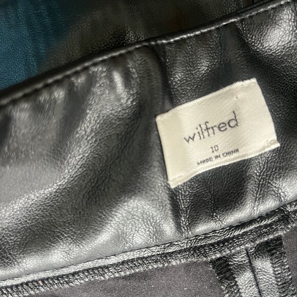 Wilfred Cropped Faux Leather Pants - Picture 4 of 4